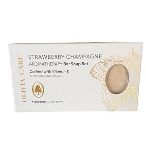 Olive Care Aromatherapy‎ Strawberry Champagne Bar Soap Set New